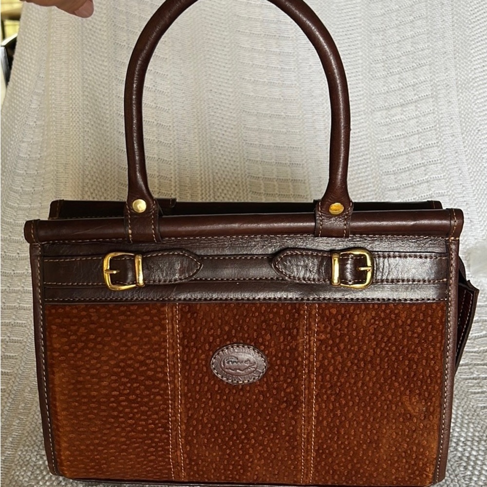 Beautiful New Combination Leather and Suede Handbag